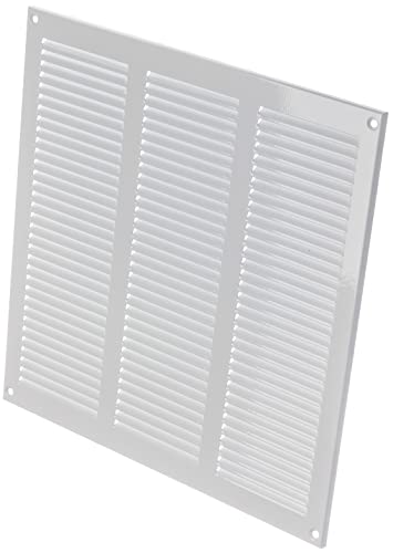 LIRAST 300x300mm Vent Cover White, 12x12 inch Wall Vent Cover with Insect Mesh, Ceiling Soffit Vents, External Vent Cover - Image 3