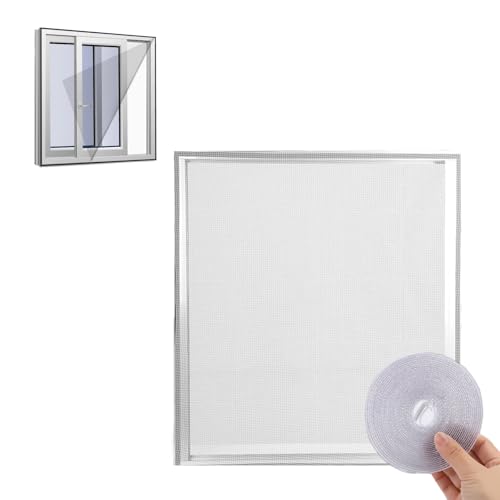 ZWWOGE 150 * 200cm Mosquitera para Ventana, Mosquitera para Puerta, Mosquitera para Ventana, Mosquitera Adhesiva Blanca que se adapta a cualquier forma de ventana