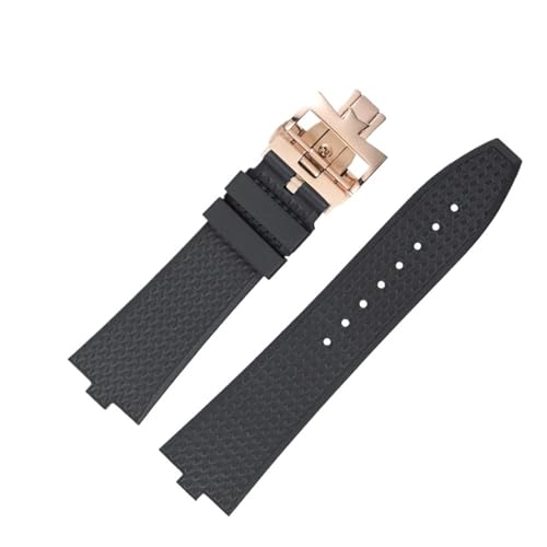 Bracelet de montre caoutchouc fluoré 24mm pour remplacer un bracelet usé avec élégance