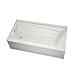 MAAX 105519-R-000-001 Exhibit Acrylic Right-Hand Bathtub, 59.75-in L x 30-in W x 17.75-in H, White