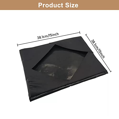 Wrap Cover For Heat Press Platen, 15 X 15 Inch Heat Resistant Reusable Sheet Mat Pillow Protector For Protecting Sublimation Heat Pressing Machine Plate (15X15Inch, Black) #TOP1