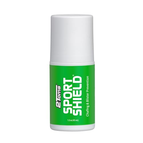 2Toms SportShield Roll-On – ochrona przed otarciami i pęcherzami, wodoodporna, odporna na pot, zapobiega pęcherzom i podrażnieniom skóry (45 ml)
