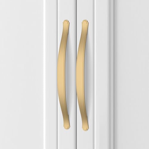 Image of Asidrama 10 Pack 6.3 Inch(160mm) Champagne Bronze Kitchen Cabinet Handles Cabinet Pulls Kitchen Hardware for Cupboard Drawer Pull
