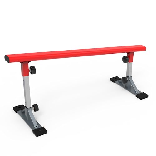 Image of FreshPark Professional Solid Grind Rail - Height Adjustability: 13 inch - 19 inch H - Portable, Extendable, Durable Skatepark