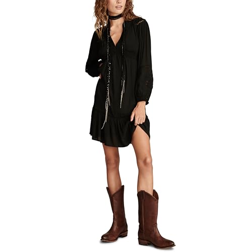 Lucky Brand Women's Exploded Cutwork Long Sleeve Mini