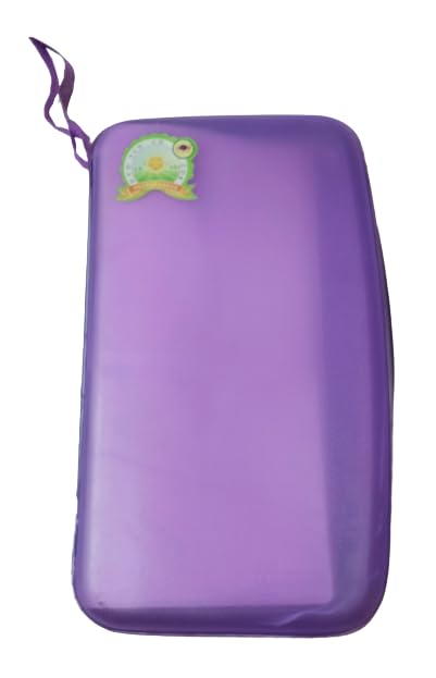 SMILEFEST 80 CD DVD Disc Storage Hard Plastic - PVC Wallet Holder Organizer Carry Case - PURPLE