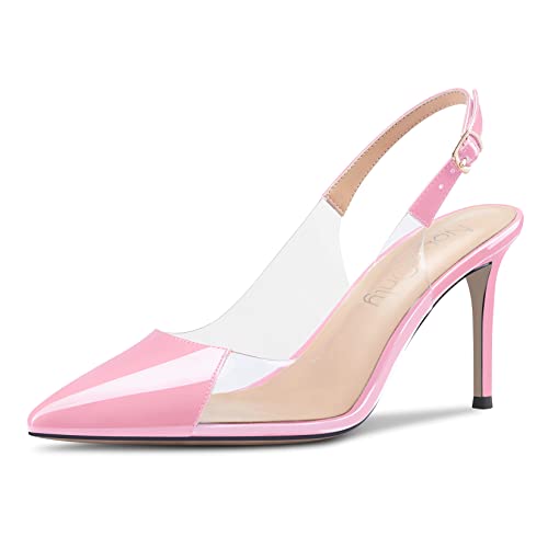 Escarpins de Mariage NobleOnly en Version Transparente Évitant les Douleurs avec Talon 8 CM