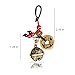 ZGGAZCA Good Luck Bells Tassel Good Luck Charms Lucky Foot Bell Keychain Feng Shui Decor Vintage Charm Japanese Korean Accessories Brass Bag Amuletos De Proteccion Y Buena Suerte Coins Chines
