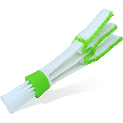 Image of AC Vent Cleaner Brush (1 Pc) - Dual Head Car Vent Cleaning Tool | Microfiber & Brush Design for AC Vents, Blinds & Interior Gaps