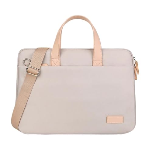 Sacoche ordinateur portable de bureau chic et porte-documents beige-pink - 2