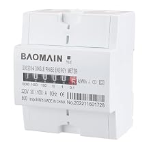 Baomain DDS238-4 DIN Rail Single Phase Kilowatt Hour kwh Meter 220V 30A 100A Wheel Counter Electricity Meter for AC Systems