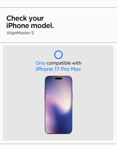 Image of Spigen AlignMaster S Privacy Tempered Glass Screen Protector Guard for iPhone 17 Pro Max [2 Pack]