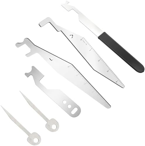 6PCS Firefighter Tools Kit Multipurpose Leverage Tool First Aid EMS Firefighter Tools Stainless Steel Multitools Pry Spring Steel Portable