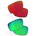RockShell Polarized Lenses Replacement for Oakley Si Ballistic Det Cord Sunglasses - Lava Red + Python Green