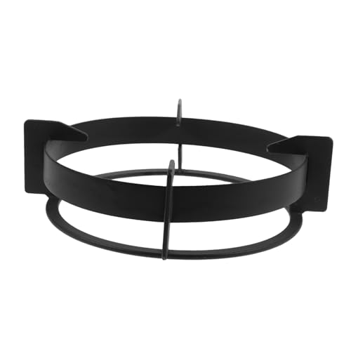 Hemobllo Accesorios Para Estufas De Gas Estante De La Cocina De Gas Soporte Para Cacerola De Trabajo Rejilla De Vapor Wok Accesorios Para Cocinas a Gas Soporte De Estufa De Gas Negro Metal