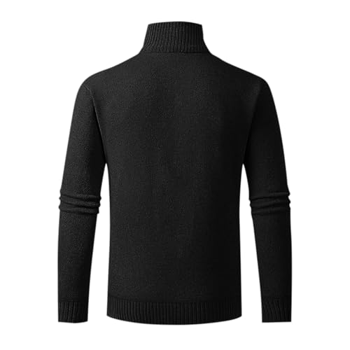 Men's Casual Cardigan Sweaters Full Zip Sweaters Knitted Cardigan with Pockets Mens Wool Coats Mid Length2