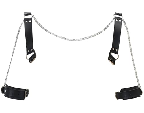 Men’s Leather Chest Harness Body Chain Straps Knight Belt Shawl Half Shoulder Cape Buckle Armor Bracers Retro Accessories