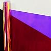 KELUBATU Purple Transparent Iridescent PVC Film 0.3mm - Clear Holographic Laser Craft Vinyl Fabric Roll 30x135cm for Sewing Makeup Bags, Creative Projects. #1