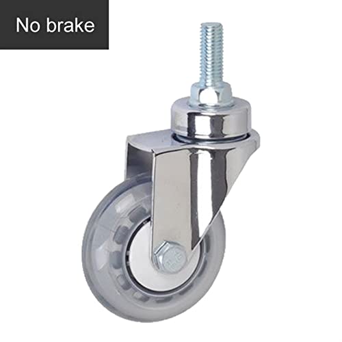 Rueda de alta elasticidad M12 con tornillo de 30mm rodamiento premium de 3" 3