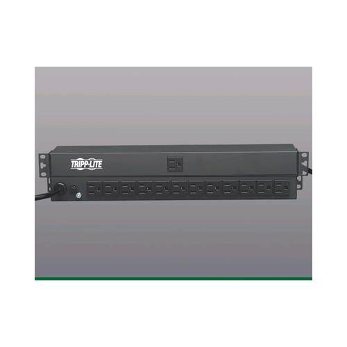 TRIPP LITE 12-outlets 15ft-cord 15a horizontal rackmount pdu strip 1u-0u PDU1215