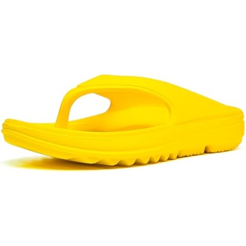 Oudizz Orthopedic Sandals Flip Flops for Women Arch Support Pillow Soft Recovery Thong Sandals Spa Summer Beach Cloud Slides Cover