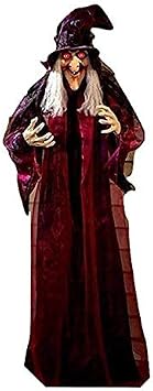 AMAZOO--Halloween Hanging Talking Witch 71" Life Size Animated Haunted House Prop Decor -You Finally Find Perfect Product For Halloween