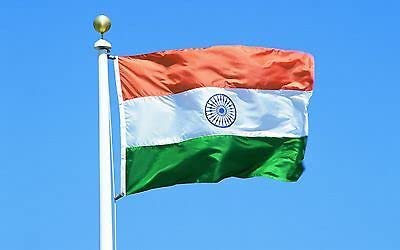 Image of ALTRONA Tricolor National Flag Of India Outdoor /Indoor Flag In 100% Pure Silk of Size 24 inch x 36 inch Inches