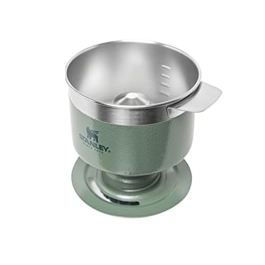 Stanley Perfect Brew Pour Over – De 1 a 6 Tazas - Filtro reutilizable - No necesita filtros de papel desechables - Compatible con botellas Stanley - Sin BPA - Acero Inoxidable