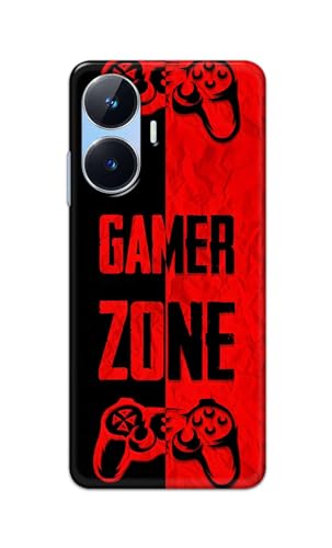 Image of Printed Hard Back Cover Case for Realme Narzo N55 Back Cover (Gamer Zone) -1111