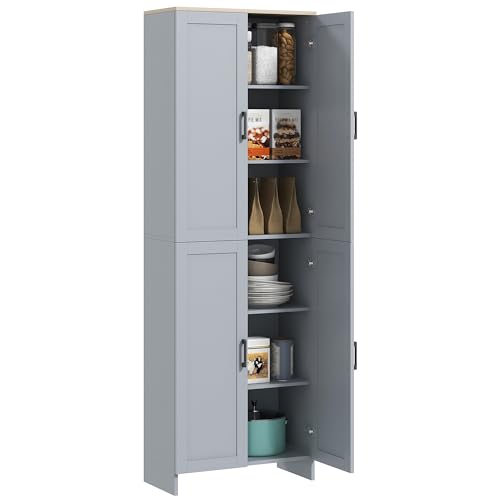 HOMCOM Armoire de Cuisine Buffet Cuisine vaisselier Meuble de Ran...