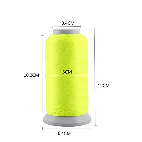 Hilo de coser luminoso, hilo de bordar de poliéster que brilla en la oscuridad para máquina y costura a mano (3000 Yellow) miniatura 2