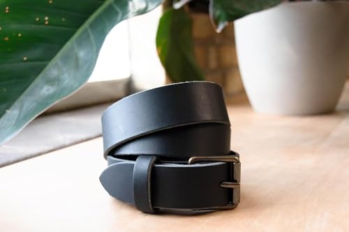 Leather Belt for Men – Premium 100% Full Grain Vegetable Tanned Leather – Handmade in USA – Durable Gift for Him2