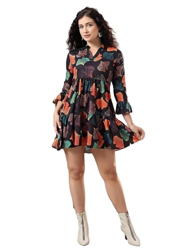 Image of KOTTY Women's Flowy Midi Round Neck Plus Size Dress