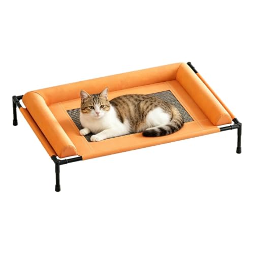 Genérico Cama Elevada para Gatos | Suministros Portátiles y Lavables para Mascotas | Cama Refrescante de Gatos |, Interiores, Hogares, Balcones, Patios, Exteriores, Camping y Noches Veraniegas