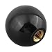 Industrial Machine Tool Handle Ball Nut for Lathe Equipment, Mechanical Equipment, Glass Production, Food Equipment, Woodworking Equipment with Bakelite Ball Brass Core(M8-30Black)