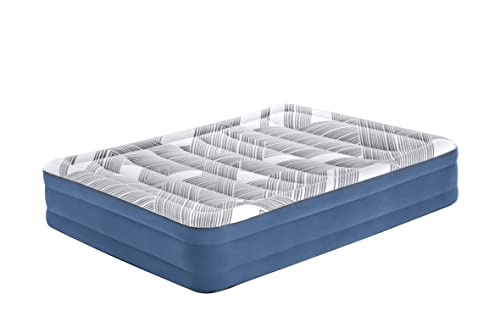 Bestway 80" x 60" x 14"/2.03m x 1.52m x 36cm Tritech Fashion Flock Air Mattress Queen Built-in AC Pump – Image 5