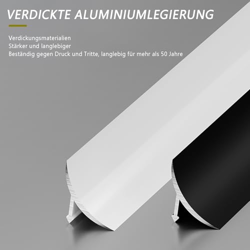 Perfil de protección de borde de aleación de aluminio para moldura de techo 6