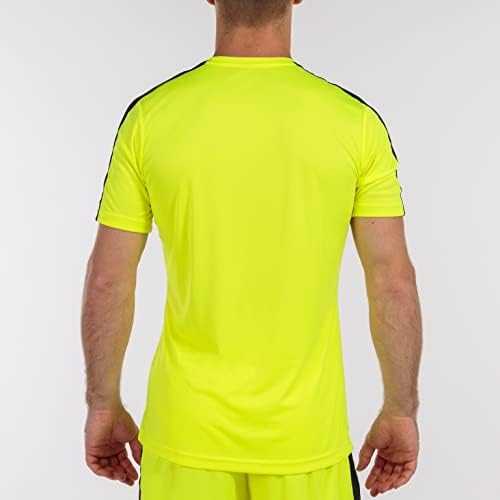 Joma Boys Academy T-Shirt, Neon Yellow / Black, 8XS-7XS - Image 4