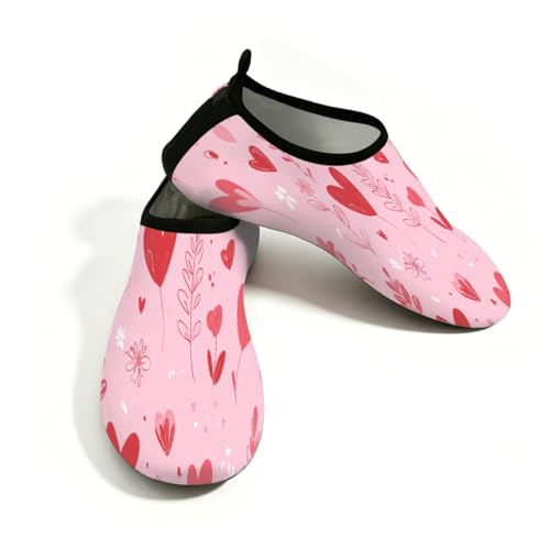 Zapatos de natación para playa y yoga con estampado de San Valentín