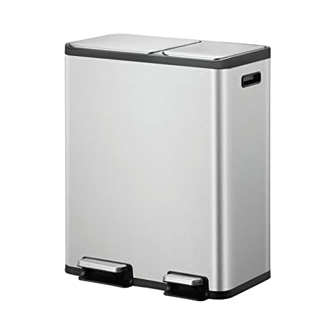 EKO Ecocasa Recycling Bin with Dual Buckets Cover