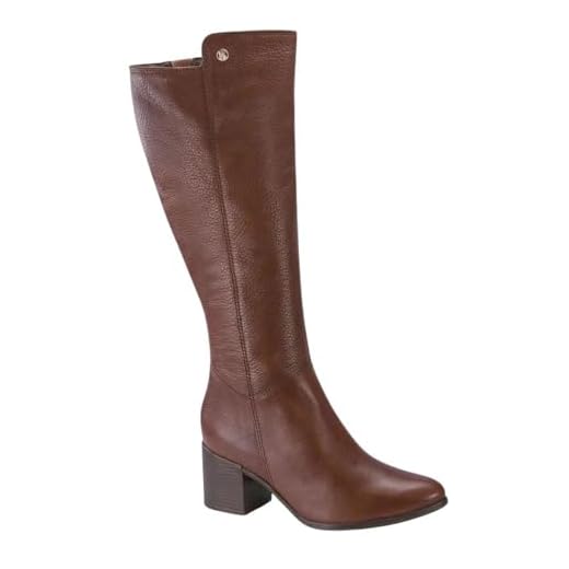 Bota Bottero Cano Longo Couro Montaria Feminina (Marrom, BR, Adulto, Numérico, 39)