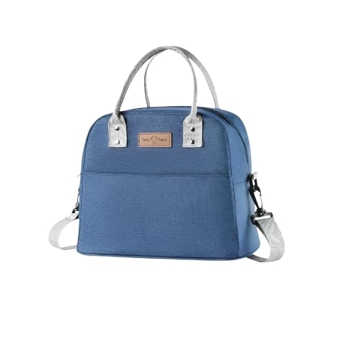 ランチバッグ 手提げ 肩掛け 軽量 保温 保冷 お弁当袋 オックス生地 防水 防汚 保鮮 お弁当袋 マルチポケット ポータブル 洗える 耐摩耗性 無地 おしゃれ 遠足 ピクニック キャンプ 通勤 通学 子供 男女兼用