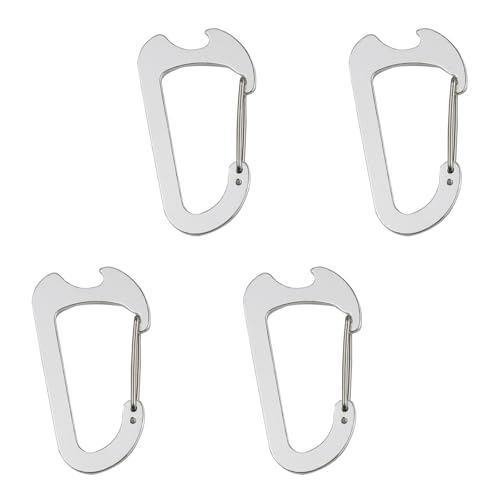 Compacts Aluminum Alloys Carabiner With Automatic Locking Latches And Opener Tool for Backpacks Essential