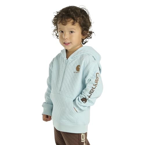 Image of Carhartt Kid's CA6273 Long-Sleeve Half-Zip Sweatshirt - Boys
