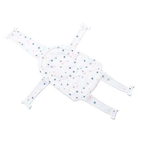 Baby Bath Seat Support Net, Detachable Air Mesh Fabric Universal Baby Bath Insert Mesh for Shower (White)