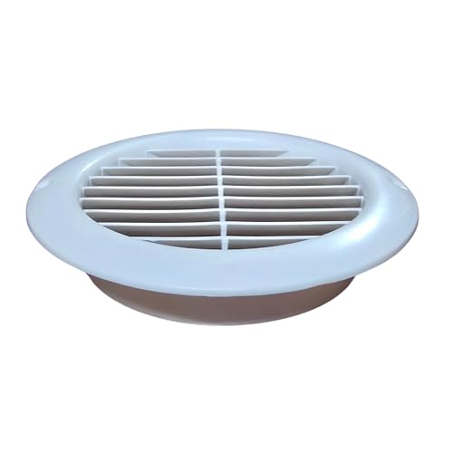 Image of CAMCASA 6-Inch Round Air Vent Cowl Cover for Chimney /Exhaust /Vent Pipe - Anti-Pest Rain Guard Cap for Duct Outlet | Fan Duct Cover for Kitchen /Bathroom (Round)