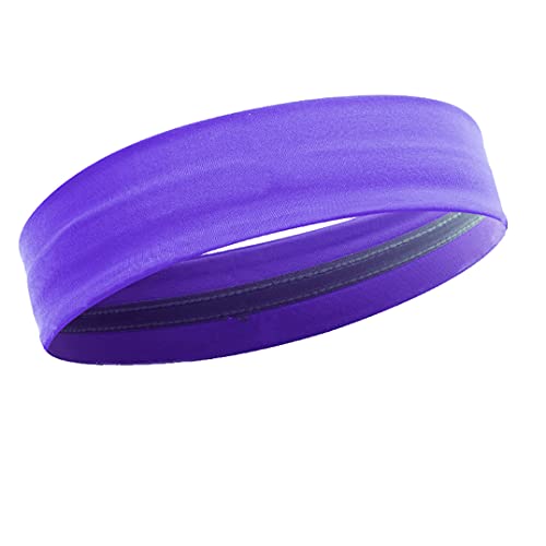 Bandeau anti-transpiration de sport extensible pour le running et yoga
