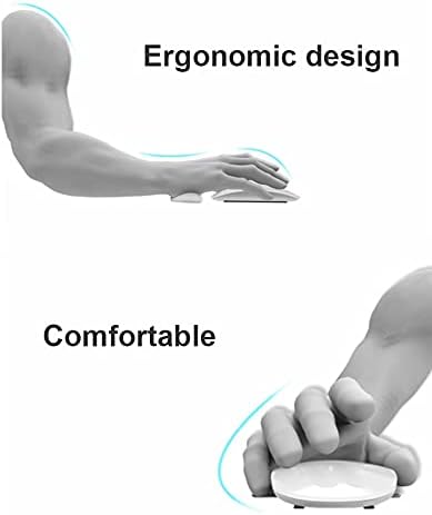 Office Hub PRO Carpalax Wrist Rest-Mouse Pad with Wrist Rest, Wrist Support for Keyboard, Ergonomic Palm Rest, Plane & Soft Cooling Material, Pain-Relief, Glides with Mouse, Office-Gaming Computer