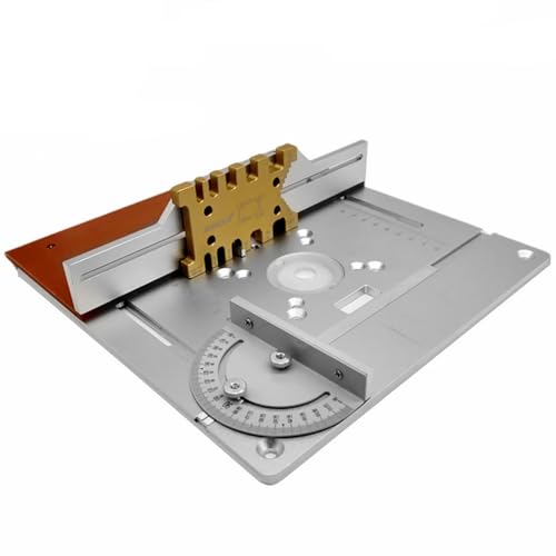 Set di piastre di precisione per fresatrice da tavolo, migliora la precisione della lavorazione del legno per progetti fai da te, compatibile con sollevatori e incisione su banco