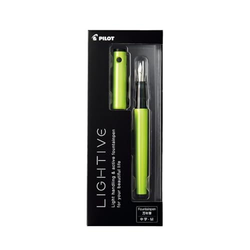 Stylo plume Pilot LIGHTIVE pointe moyenne M ecriture fluide corps leger jaune - 4